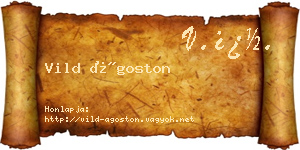 Vild Ágoston névjegykártya